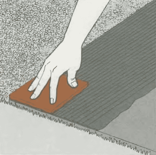 Укладка керамических плиток | Мощение бетонной плиты керамическими плитками