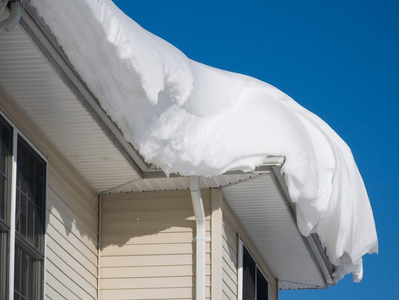 Крыша без снегозадержателя