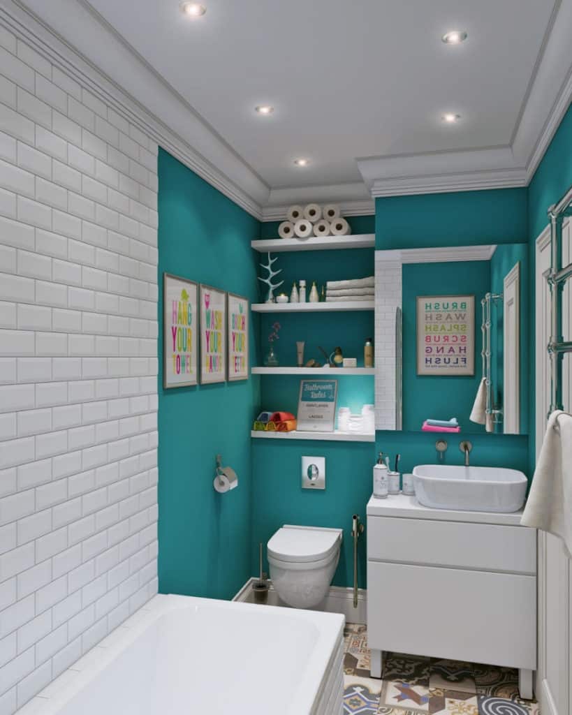 Свет и оформление потолков в маленькой ванной | Как обустроить маленькую ванную комнату