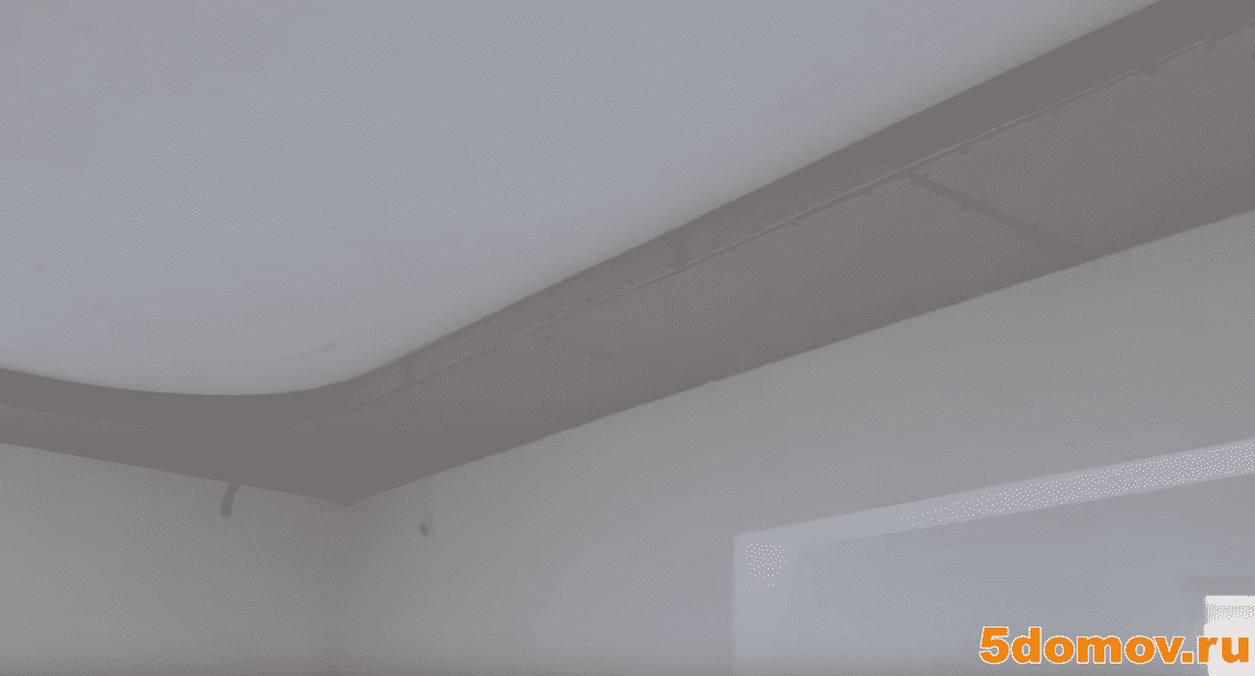 Как обшить каркас гипсокартоном | Короб из гипсокартона на потолке под натяжной потолок